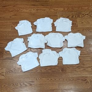 NWOT Ten Carter's White Onesies
